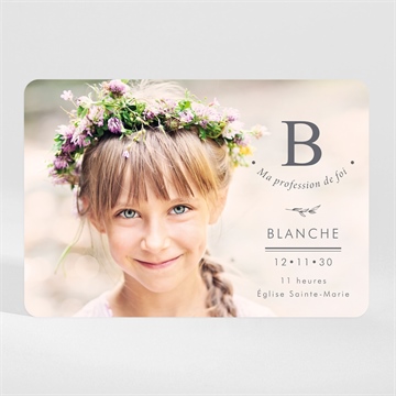 Faire-part profession de foi ma profession