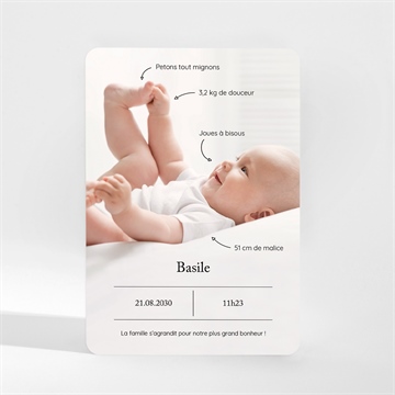 Faire-part naissance petit trésor