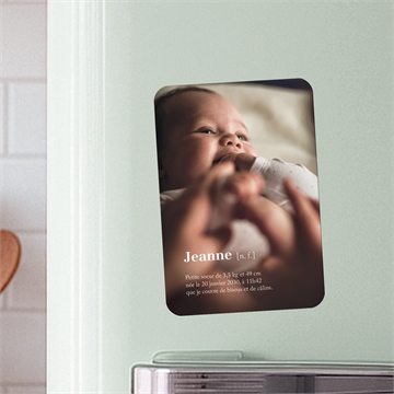 Faire-part naissance jolie définition