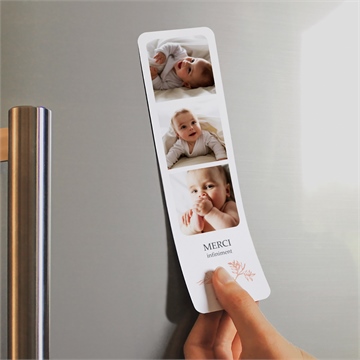 Remerciement naissance notre joie magnet - Mise en situation