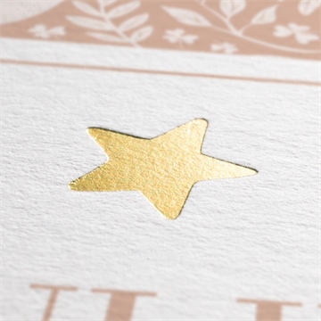 Faire-part naissance espiègle dorure - Marquage à chaud OR