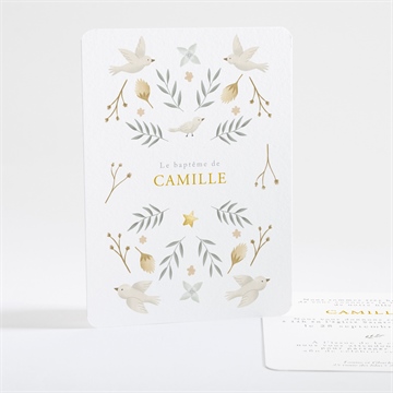 Carte dorure - portrait