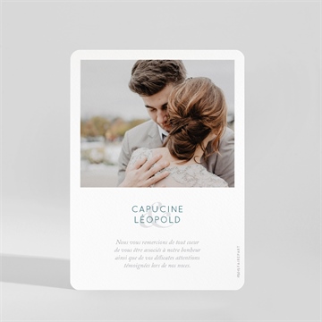 Remerciement mariage grande esquisse - Dos du remerciement