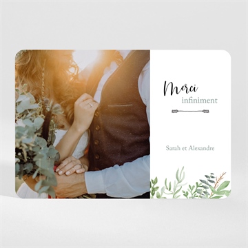 Remerciement mariage balade champetre magnet