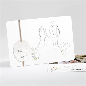 Remerciement mariage complicité ensemencé