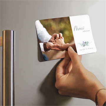 Remerciement mariage l'absolu magnet - Mise en situation