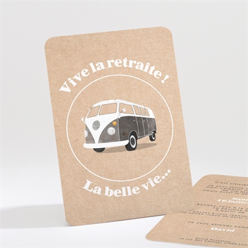 Carte invitation départ à la retraite viva la vida