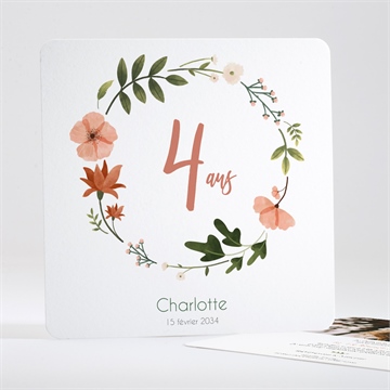 Invitation anniversaire douce folie