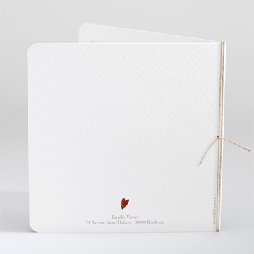 Faire-part naissance mon petit lion - Dos du faire-part