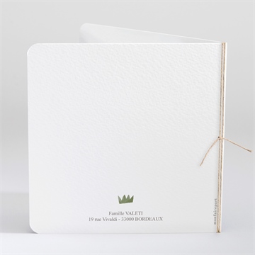 Faire-part naissance dans la ferme - Dos du faire-part