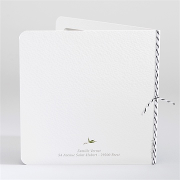 Faire-part naissance mon panda - Dos du faire-part