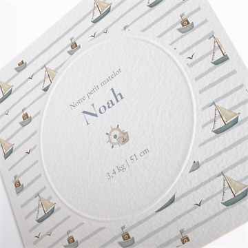 Faire-part naissance mon petit marin - Détail du faire-part