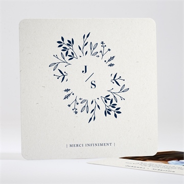 Remerciement mariage notre idylle