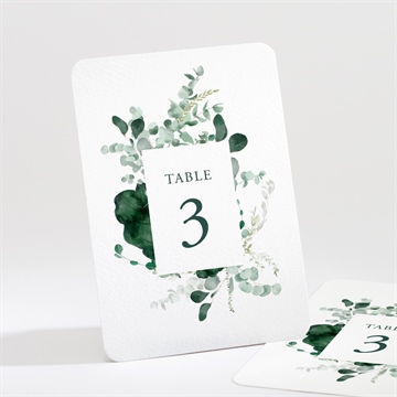 Numéro de table mariage tendre murmure