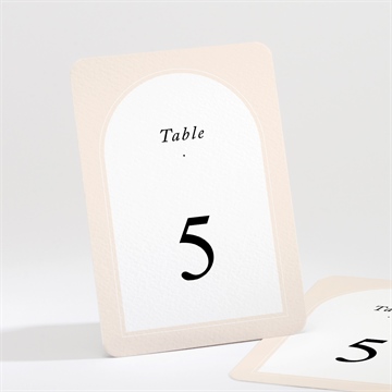 Numéro de table mariage volupté