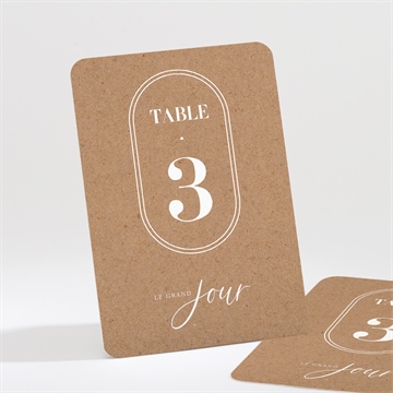 Numéro de table mariage notre absolu étui