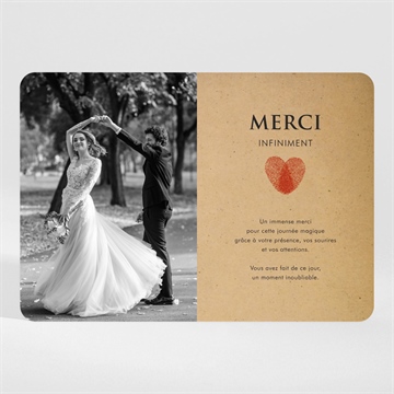 Remerciement mariage passeport vintage magnet