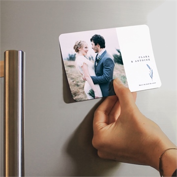 Remerciement mariage pureté magnet - Mise en situation