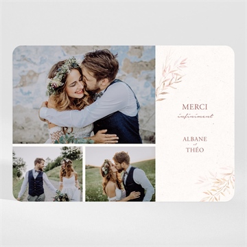 Remerciement mariage poésie boheme