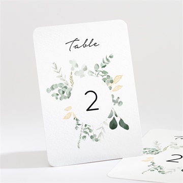 Numéro de table mariage pastel