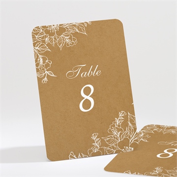 Numéro de table mariage belle découverte sticker