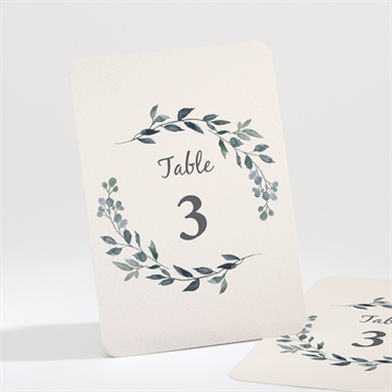 Numéro de table mariage bel eclat superposition