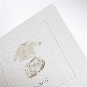 Faire-part naissance bébé garçon - Détail du faire-part