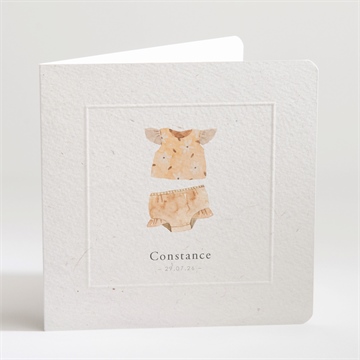 Faire-part naissance bébé fille