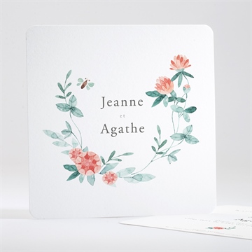 Faire-part naissance printemps jumeaux