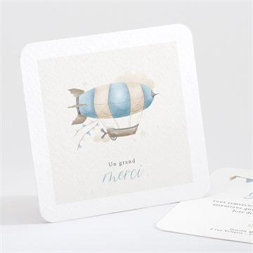 Remerciement naissance montgolfière