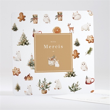 Remerciement naissance noël