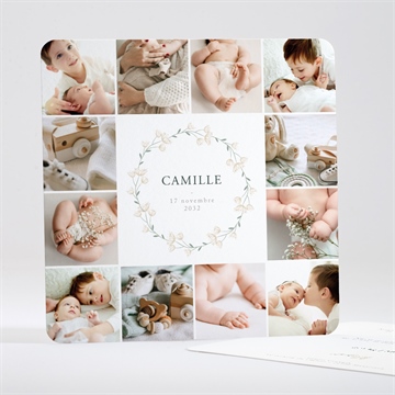 Carte recto-verso - carré