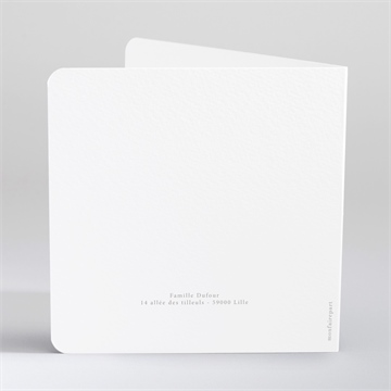 Faire-part naissance petit carrousel - Dos du faire-part