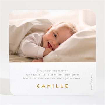 Remerciement naissance savane - Dos de la carte