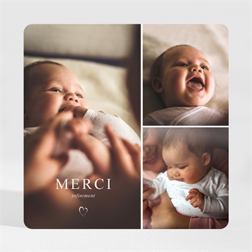 Remerciement naissance arche