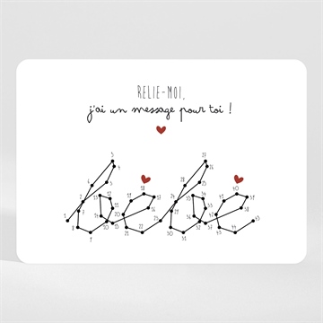 Carte annonce grossesse carte à relier magnet