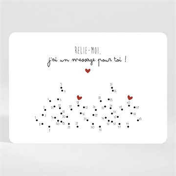 Carte annonce grossesse carte à relier magnet - Devant de la carte