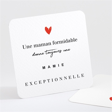 Carte annonce grossesse bientôt mamie - Vue sans bracelet