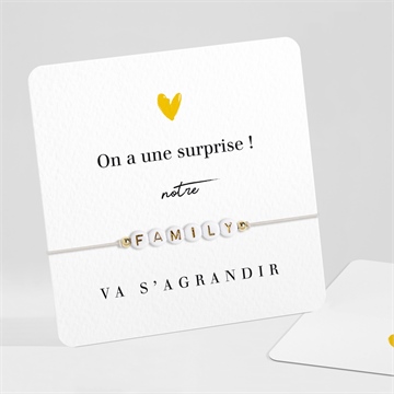 Carte annonce grossesse la famille s'agrandit !