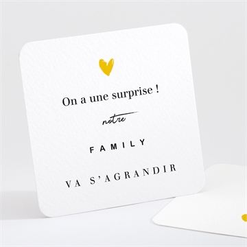 Carte annonce grossesse la famille s'agrandit ! - Vue sans bracelet