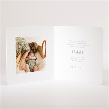 Faire-part naissance koala pyjama - Intérieur du faire-part