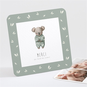 Remerciement naissance koala pyjama