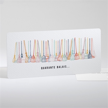 Invitation anniversaire 40 balais
