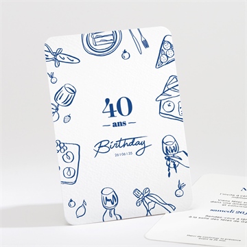 Invitation anniversaire dolce vita