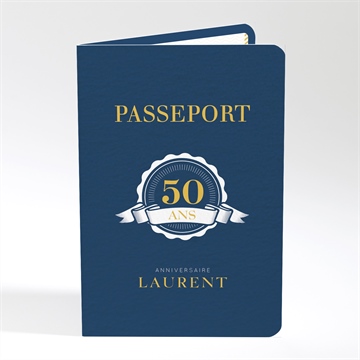 Invitation anniversaire passeport