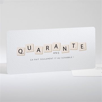 Invitation anniversaire jeux