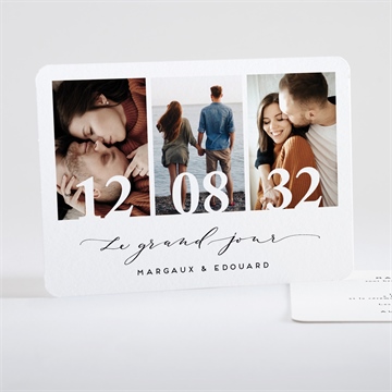 Faire-part mariage classique photo paysage