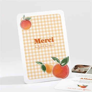 Remerciement naissance vichy fruité