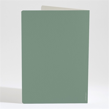 Livret de messe mariage tons vert sauge - Dos du livret