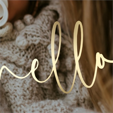 Faire-part naissance photo hello - Mise en situation